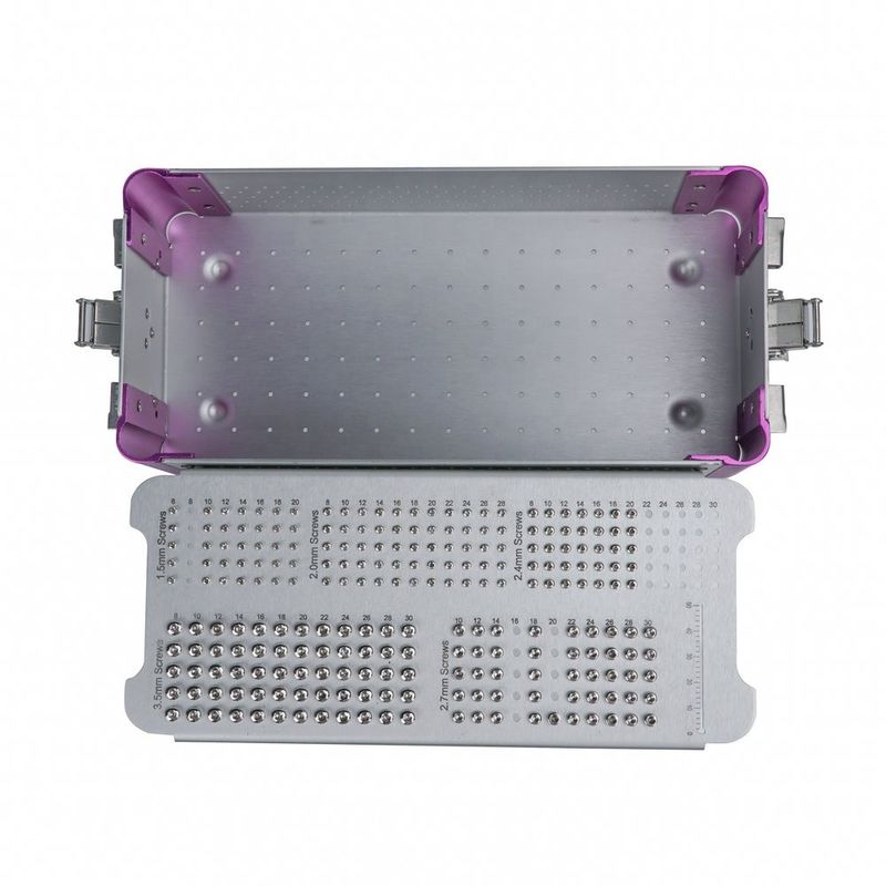ISO Duidelijke Doos 1.5/2.0/3.5mm van het Schroefgeval Veterinair Chirurgisch Instrument